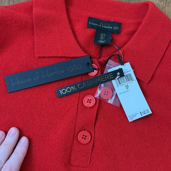 House of Harlow Cashmere Cropped Sweater - Picture 6 of 8